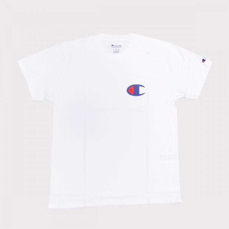 Camiseta Champion C Logo Silk White