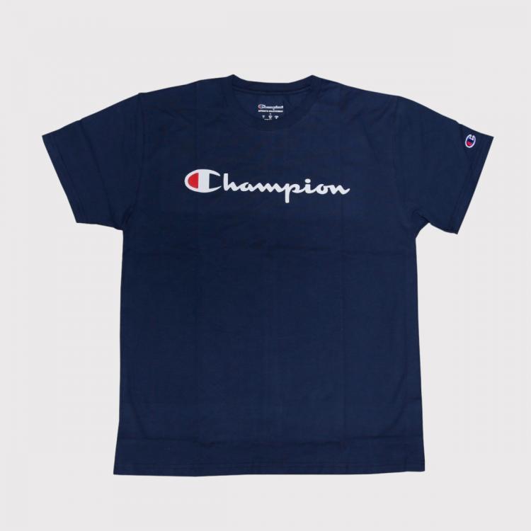 Camiseta Champion Logo Script Ink Navy