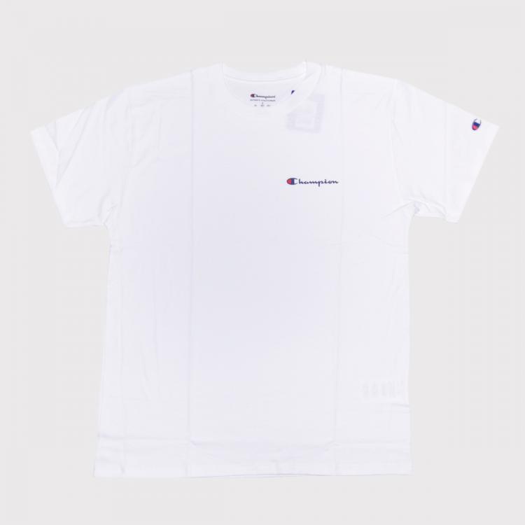 Camiseta Champion Mini Logo Script White