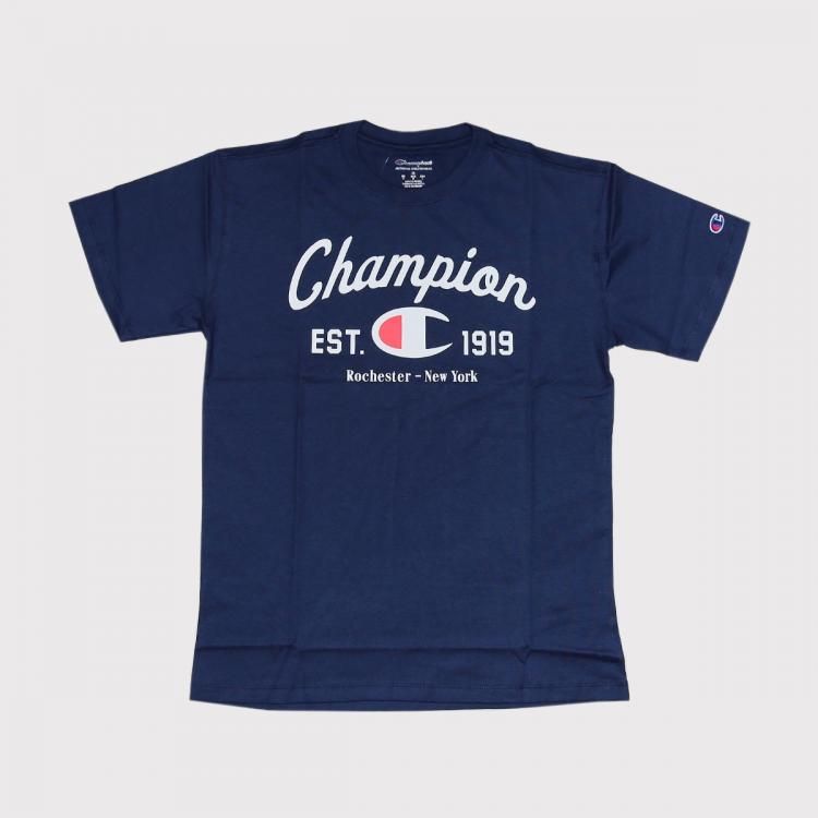 Camiseta Champion Classic Logo Navy