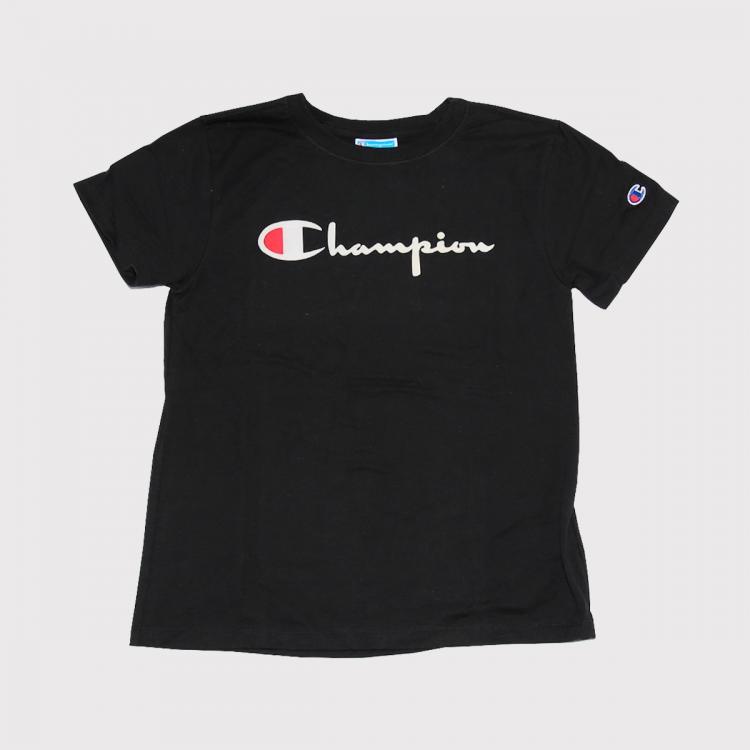 Camiseta Champion Script Feminina Preto