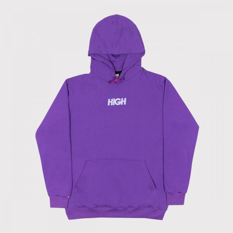 Blusa High Reflective Hoodie Logo Purple