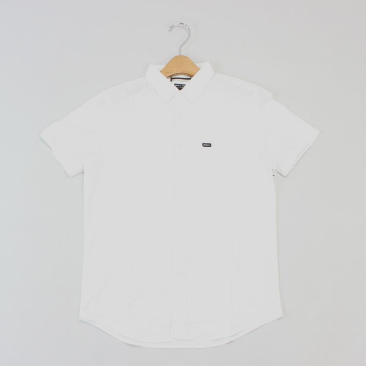 Camiseta Polo Rvca Oxford Branca