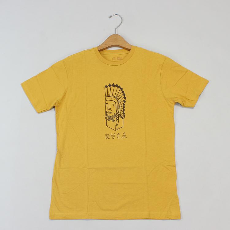 Camiseta Rvca Chief Block Straw Amarela