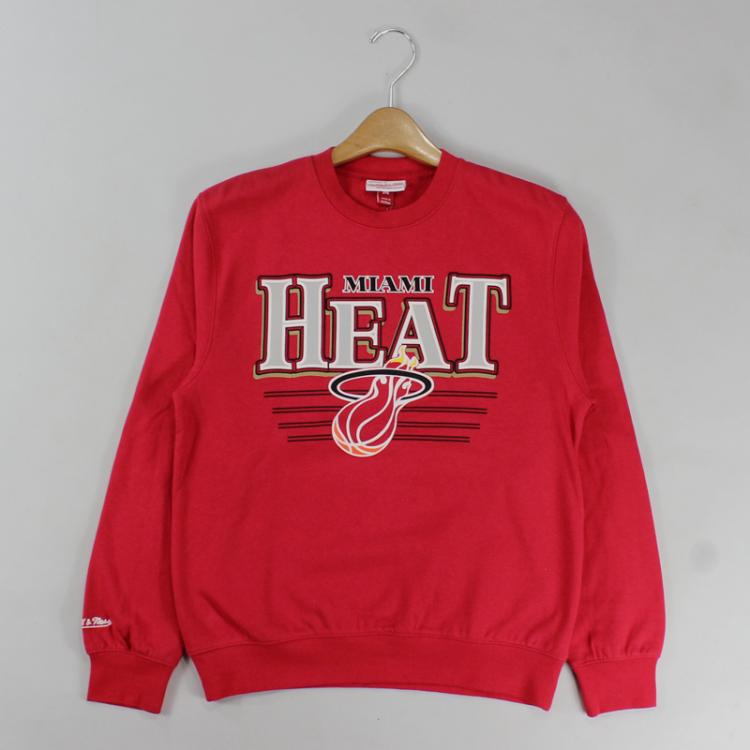 Moletom Mitchell & Ness NBA Miami Heat Vermelho
