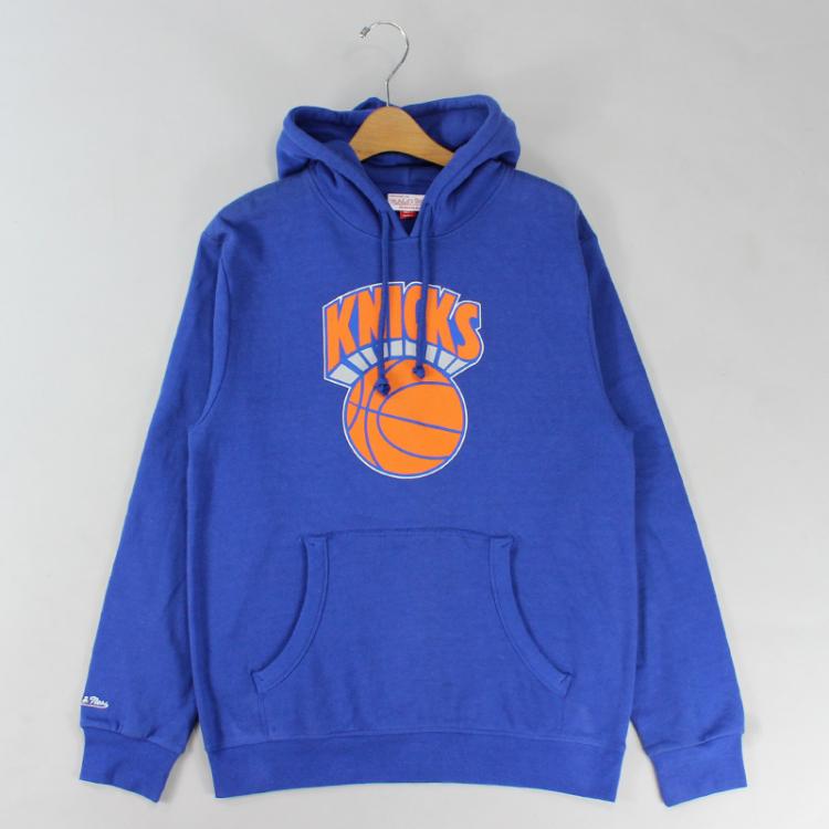 Moletom Mitchell & Ness Canguru NBA New York Knicks Azul