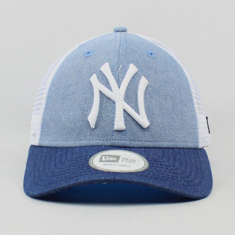 Boné New Era MLB Snapback Aba Curva New York Yankees Azul