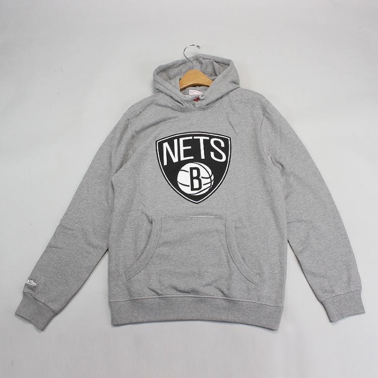 Moletom Mitchell & Ness NBA Brooklyn Nets Cinza 
