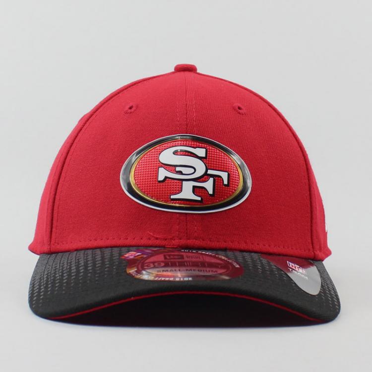 Boné New Era Aba Curva Fechado NFL San Francisco 49ers Vermelho