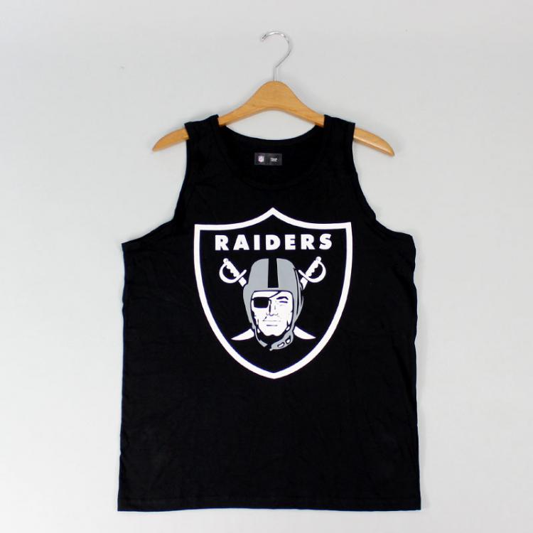 Camiseta Regata New Era NFL Oakland Raiders Preta