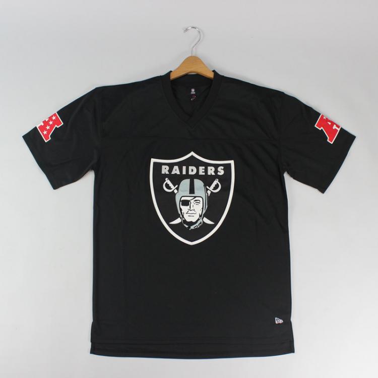 Camiseta New Era Jersey NFL Oakland Raiders Preta