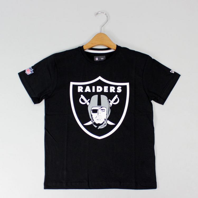 Camiseta New Era Infantil NFL Oakland Raiders Preta