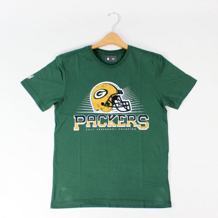 Camiseta New Era NFL Helmet Green Bay Packers Verde