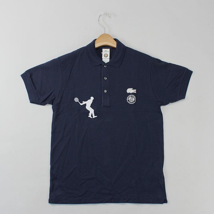 Camiseta Polo Lacoste Roland Garros Azul Marinha