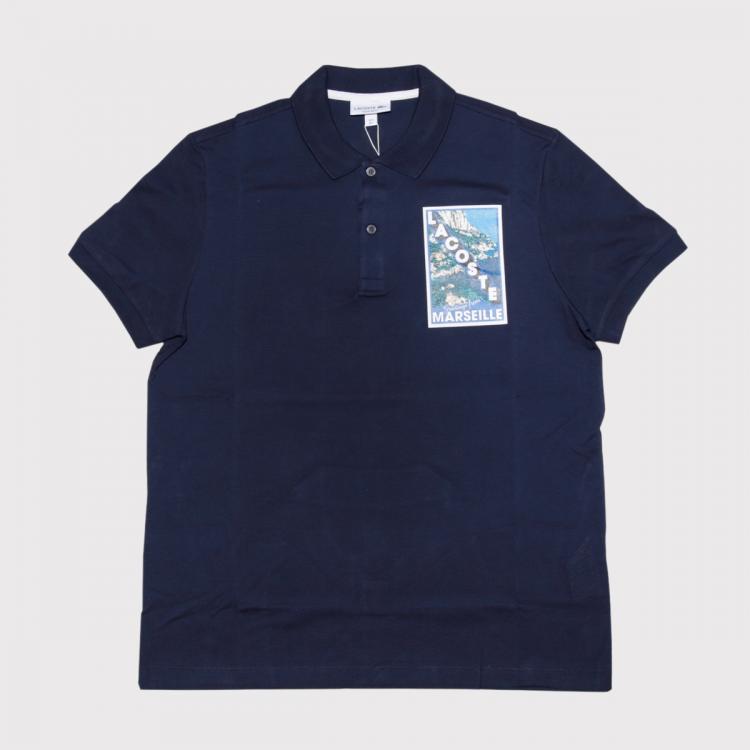Camisa Lacoste Polo Regular Fit Marseille Navy