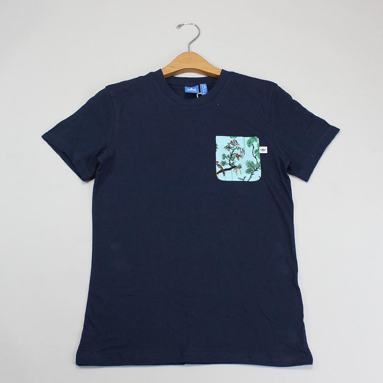 Camiseta Adidas Mesh Pocket Azul Marinho