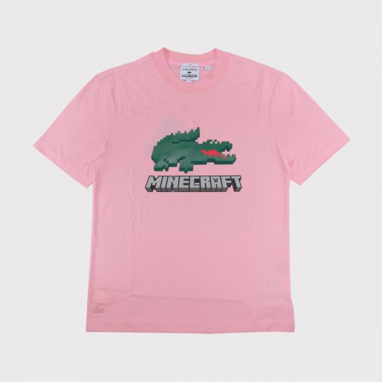 Camiseta Lacoste x Minecraft Unisex Pink