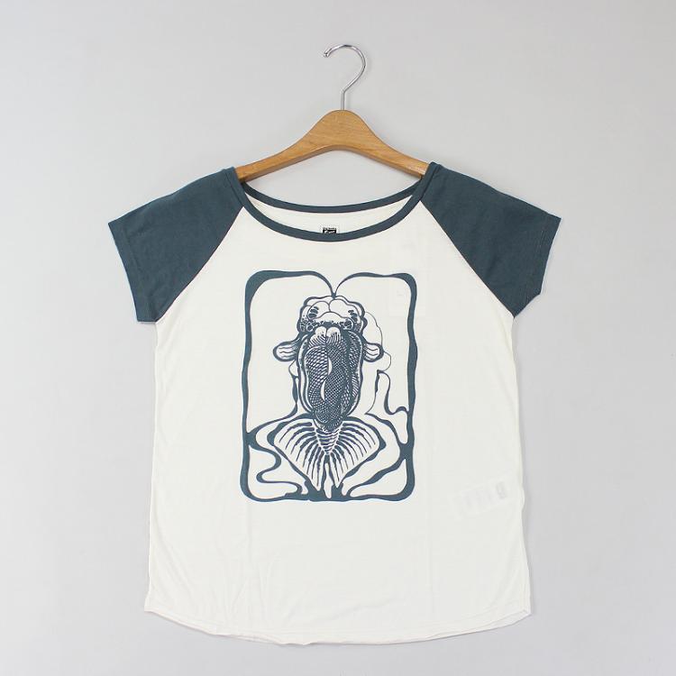 Camiseta Feminina Onitsuka Tiger x Titi Freak Carpa Branca