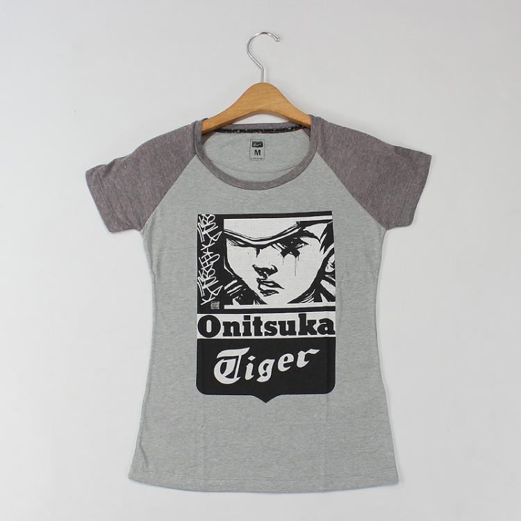 Camiseta Feminina Onitsuka Tiger x Titi Freak Face Cinza