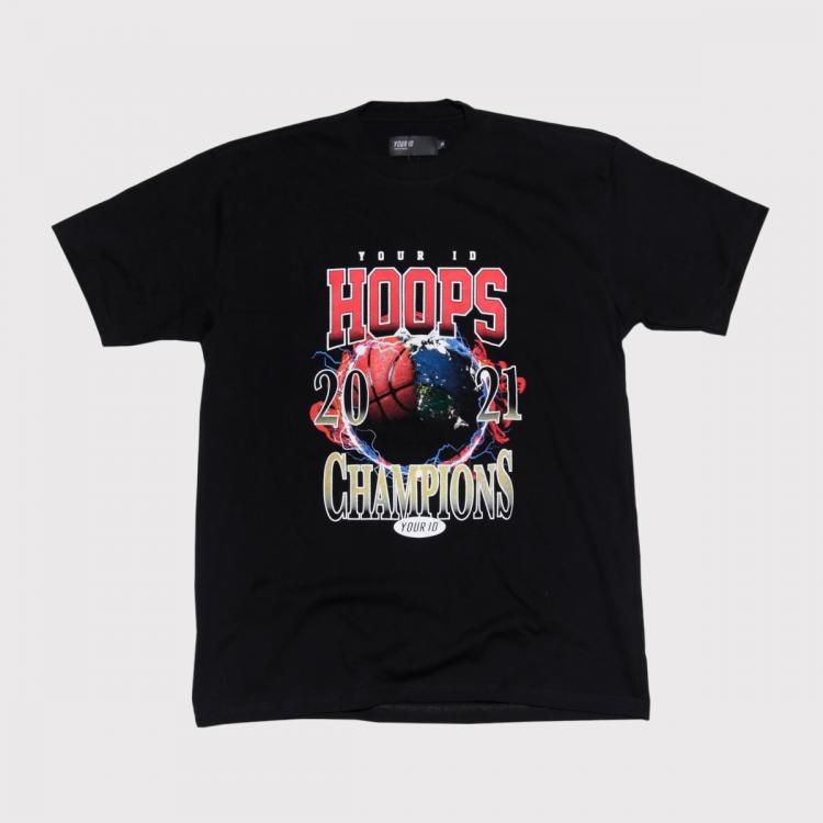 Camiseta Your ID Hoops Champions Black