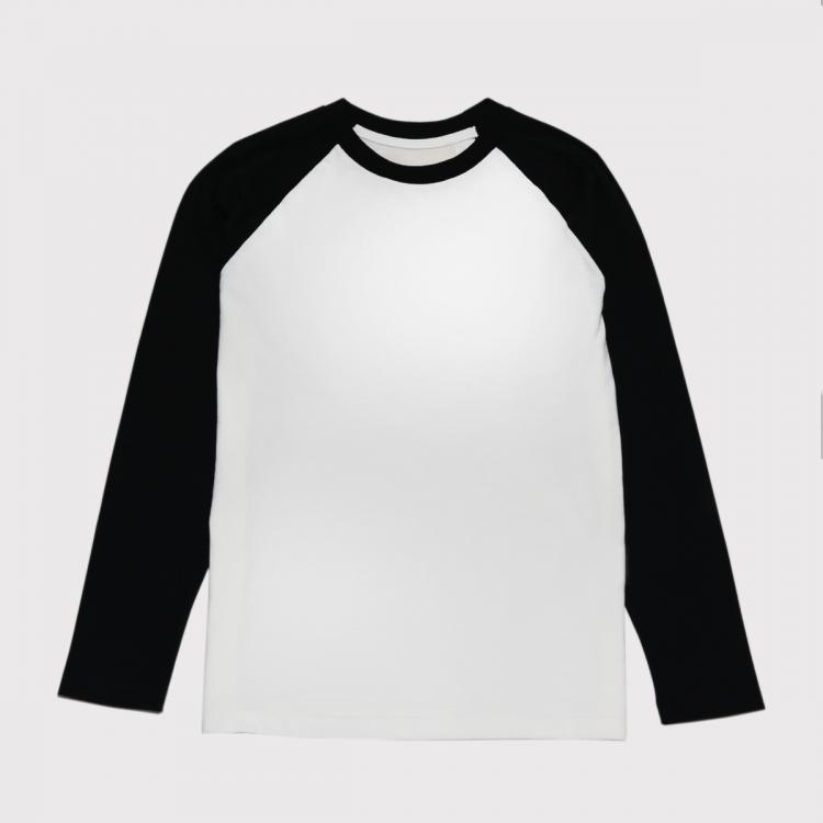 Camiseta Your ID Women's Loongsleve Black White