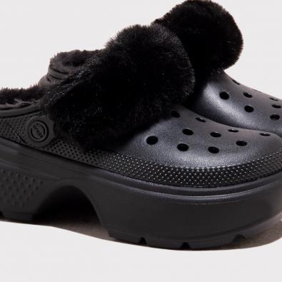 Sandália Crocs Stomp Lined Clog Black