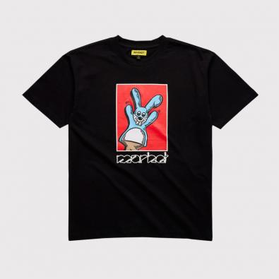 Camiseta Market Bunny Puppet Puff Print Black