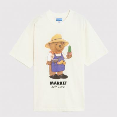 Camiseta Market Botanical Bear Off-White