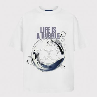 Camiseta Quadro Creations Bubble Lif Boxy ''Off White''