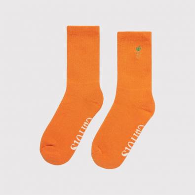 Meia Carrots Signature Carrot Crew Socks Orange