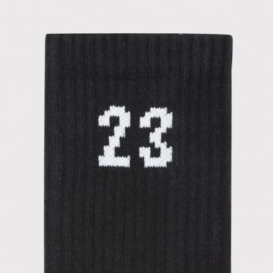Meia Jordan Essentials Crew Socks (6 Pares) Black White