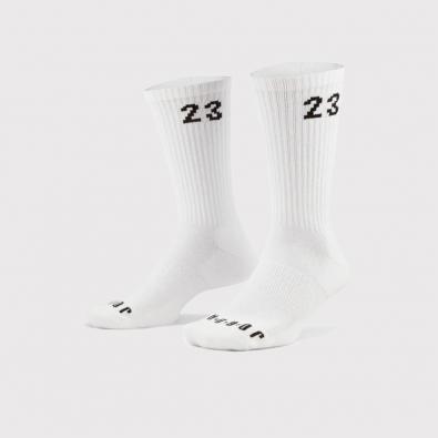 Meia Jordan Essentials Crew Socks (6 Pares) White