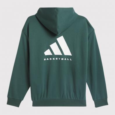 Blusa Adidas Basketball Hoodie Fleece One Mineral Green