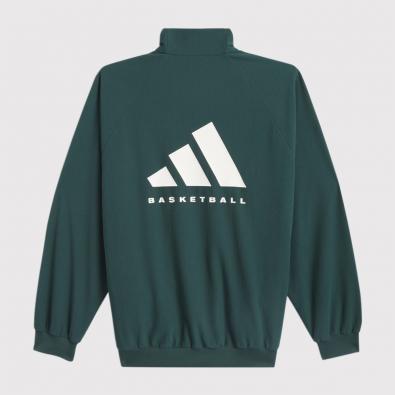Jaqueta Adidas Basketball Brushed Mineral Green