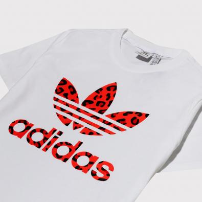 Camiseta Adidas Originals Leopard Luxe Trefoil ''White''