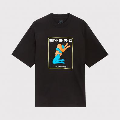 Camiseta Pleasures X NERD Provider ''Black''