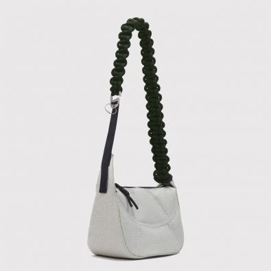 Bolsa Pace Brioz Bag 3D Knit White & Grey