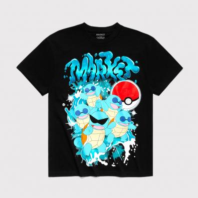 Camiseta Market x Pokémon Squirtle Squad T-Shirt Black